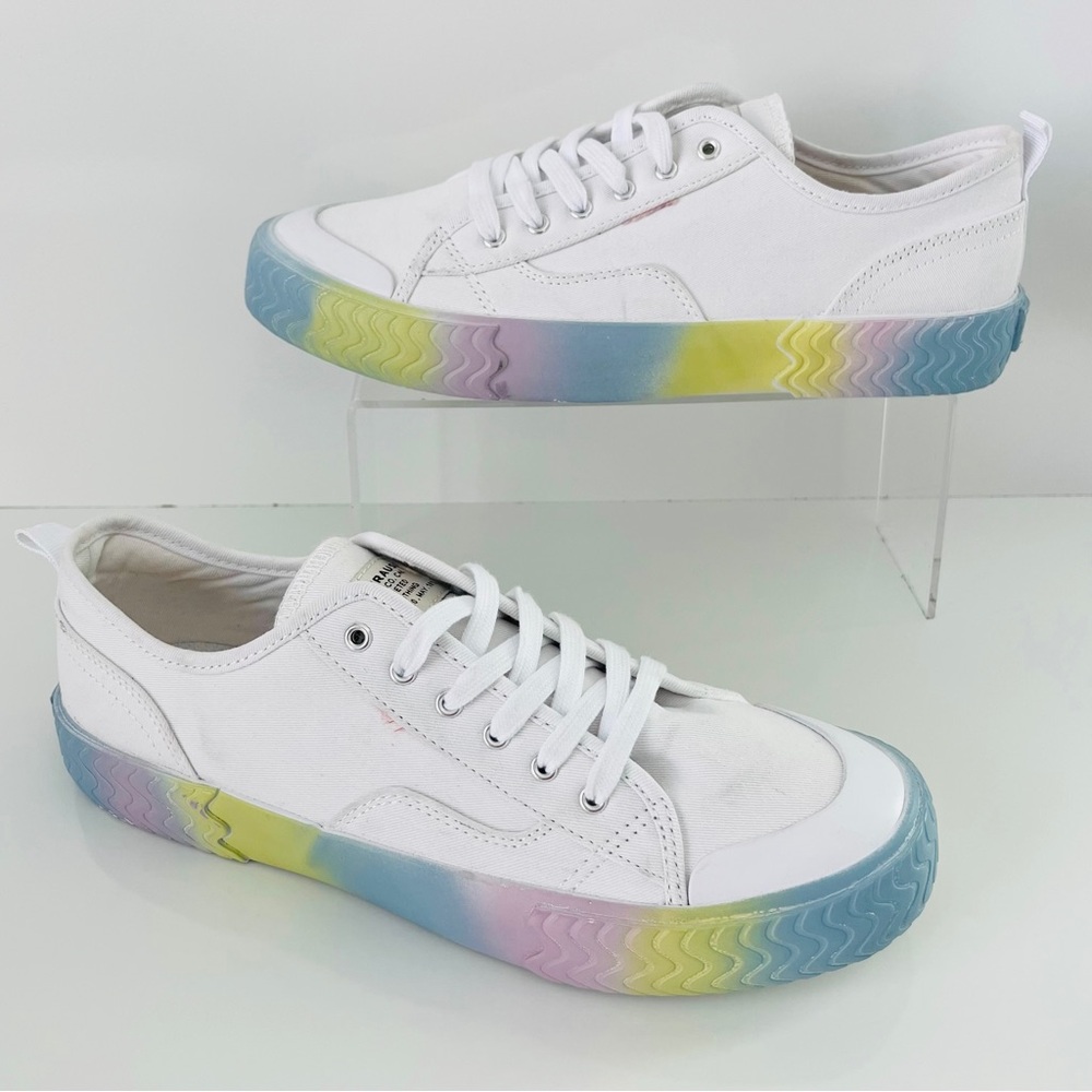 LEVI’S Modern Lo Dream Factory Sneakers in White Multicolor - Picture 3 of 13
